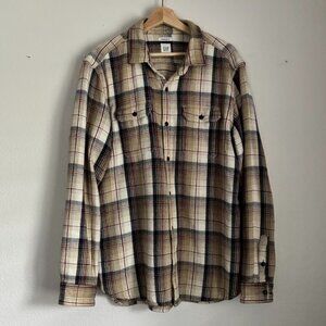 GAP Flannel Heavyweight Standard Fit Shirt Size Large